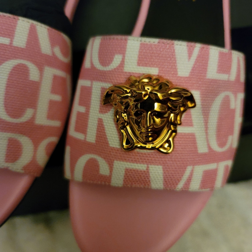 Versace Canvas Mules/ BNIB/ NEVER WORN - Picture 3 of 6